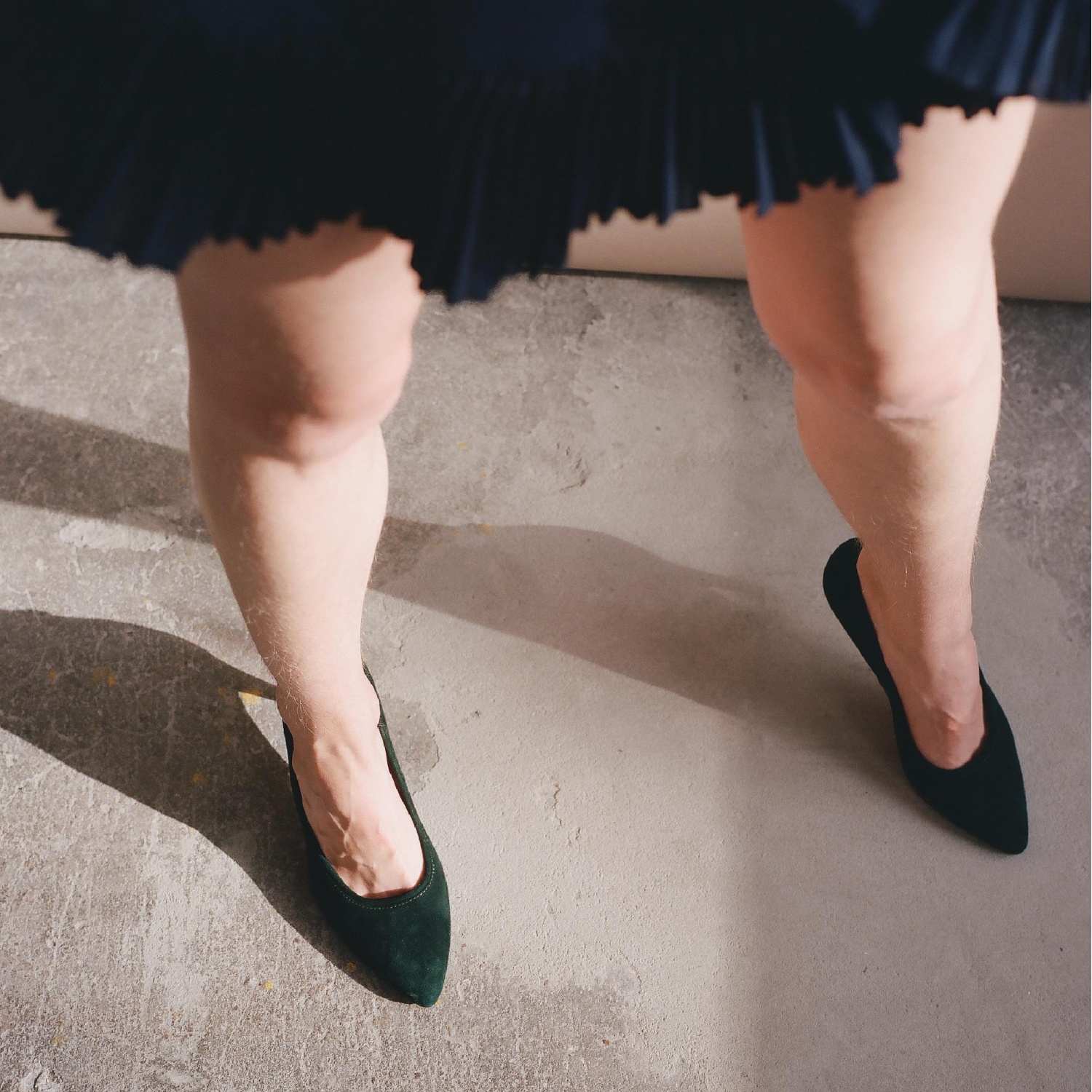  Sica Heels, deep green suede-8 