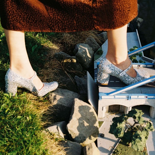 Dora High Heels, silver glitter OUTLET | Balagan Studio