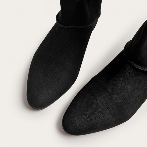 Sasha Boots, black nubuck OUTLET | Balagan Studio