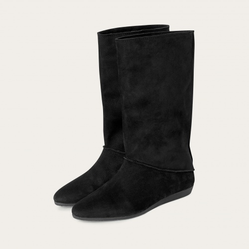 Sasha Boots, black nubuck OUTLET | Balagan Studio
