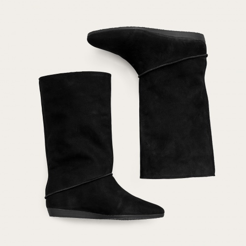 Sasha Boots, black nubuck OUTLET | Balagan Studio