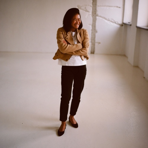 Migdal czółenka na niskim obcasie, czarny zamsz OUTLET | Balagan Studio