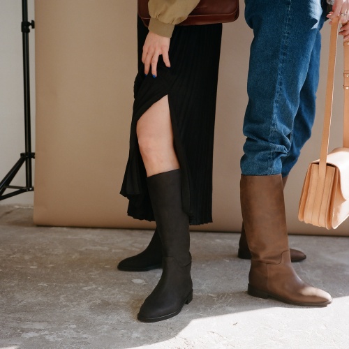 Polo High Boots, waxed black OUTLET | Balagan Studio