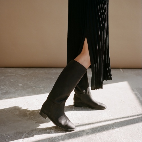 Polo High Boots, waxed black OUTLET | Balagan Studio
