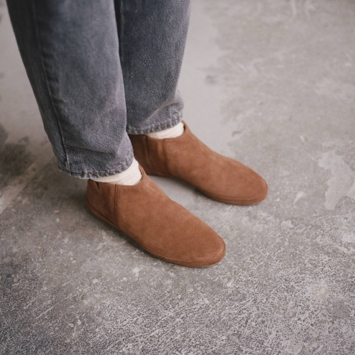 Reka Boots, desert brown velvet OUTLET | Balagan Studio