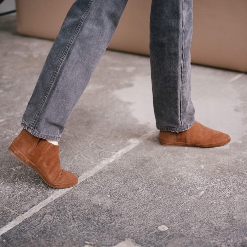 Reka Boots, desert brown velvet OUTLET | Balagan Studio