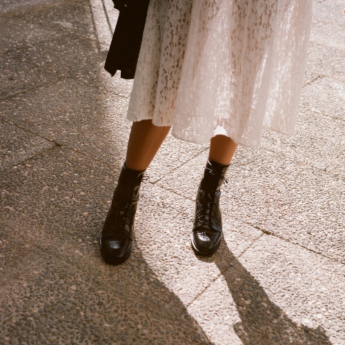 Tzava Boots, black croco OUTLET | Balagan Studio