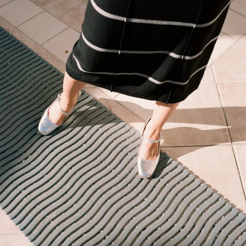 Dora czółenka na wysokim obcasie, srebrne OUTLET | Balagan Studio