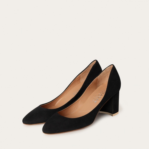 Migdal High Heels, black suede | Balagan Studio
