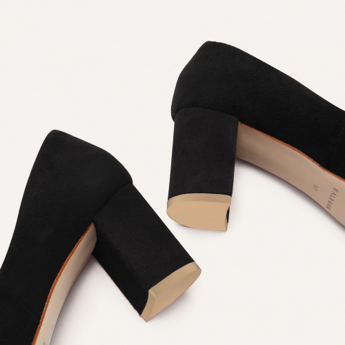 Migdal High Heels, black suede | Balagan Studio