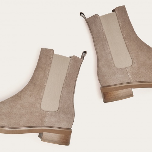 Arava Chelsea Boots, grey velvet | Balagan Studio