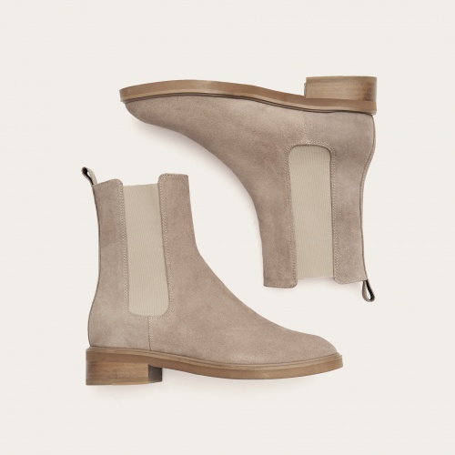 Arava Chelsea Boots, grey velvet | Balagan Studio