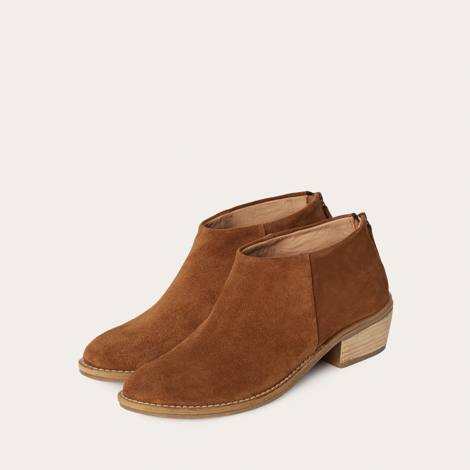 Ankle Boots Lea Shoes And Fashion Lea Boots, Desert Brown Velvet