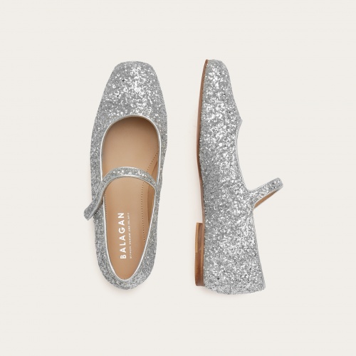 Pass baleriny, srebrny brokat | Balagan Studio