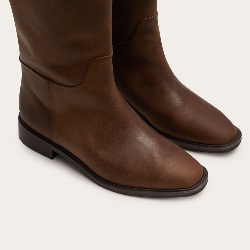 Polo High Boots, waxed brown | Balagan Studio
