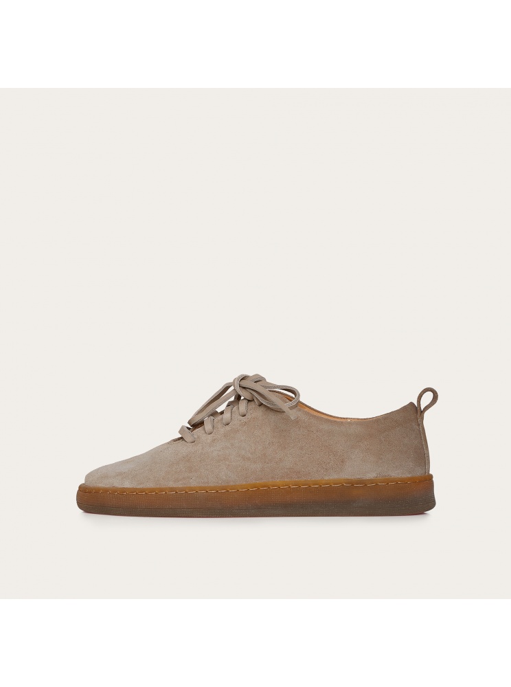 Shakuf sneakersy BIO, szary welur | Balagan Studio
