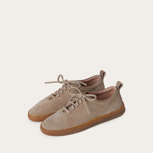 Shakuf sneakersy BIO, szary welur | Balagan Studio