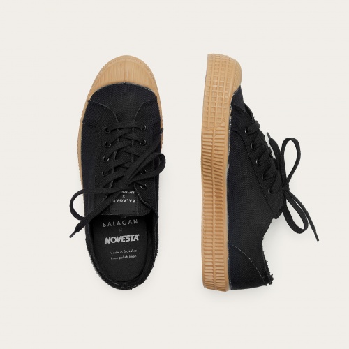 Novesta Star Master women's sneakers VEGAN, black | Balagan Studio