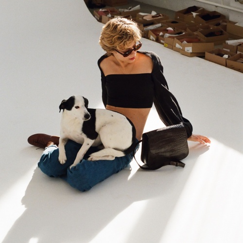 Doar torebka M, czarny wzór krokodyla | Balagan Studio