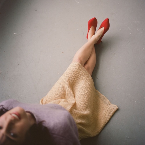 Schpitz Heels, red suede | Balagan Studio
