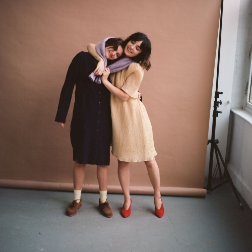 Tefer półbuty, rudy welur | Balagan Studio