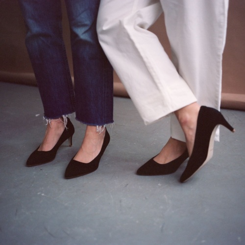 Sica Heels, black suede | Balagan Studio