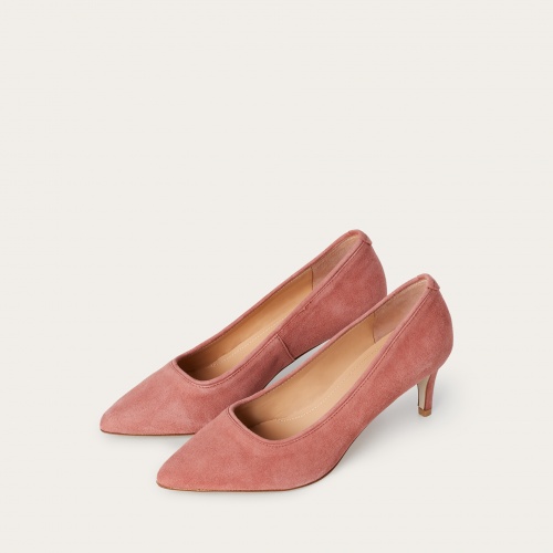 Sica Heels, coral suede | Balagan Studio