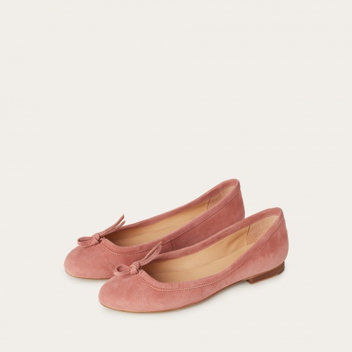 Amuka Ballerina, coral suede | Balagan Studio