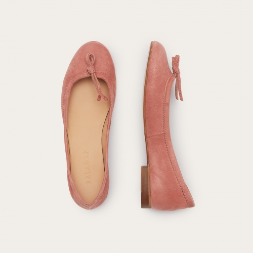 Amuka Ballerina, coral suede | Balagan Studio