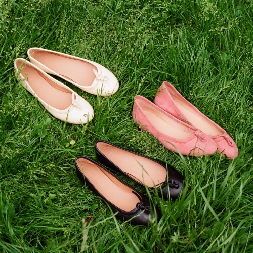 Amuka Ballerina, coral suede | Balagan Studio