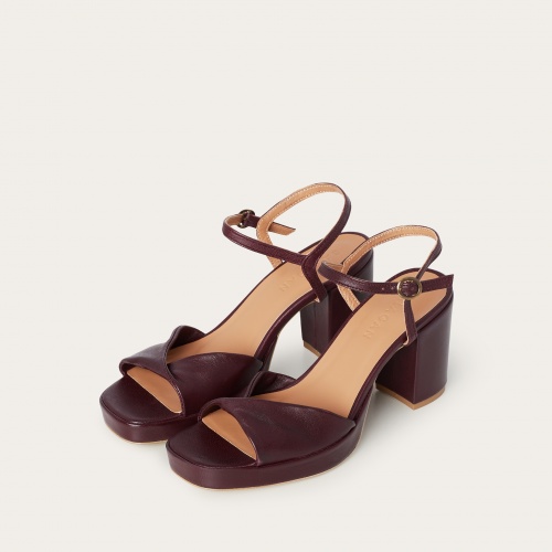 Bianca Sandals, aubergine | Balagan Studio