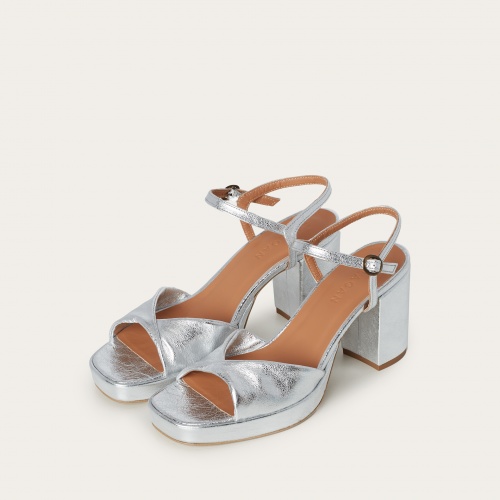 Bianca Sandals, silver | Balagan Studio