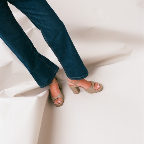Bianca Sandals, pebble grey | Balagan Studio