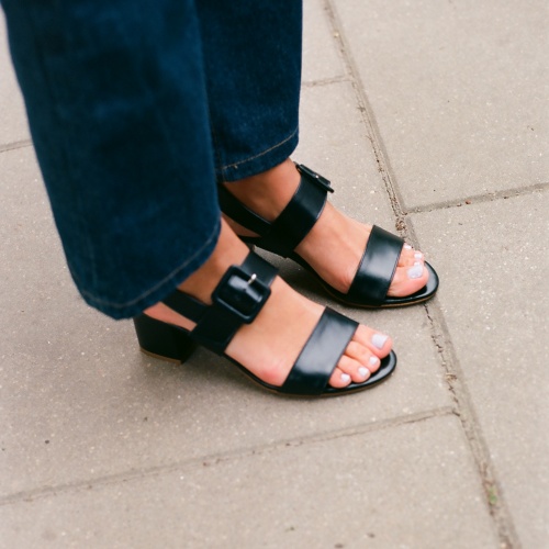 Rehava Sandals, black rustic | Balagan Studio