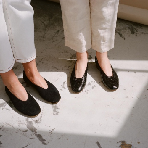 Opera Ballerina, black suede | Balagan Studio