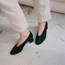  Leilot Heels, green suede-4 