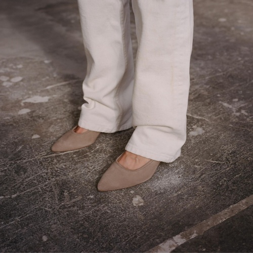 Sica czółenka, beż makrama | Balagan Studio