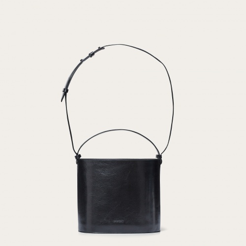 Champagne Bucket Bag, glossy black | Balagan Studio