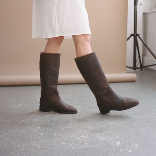 Polo High Boots, waxed brown | Balagan Studio