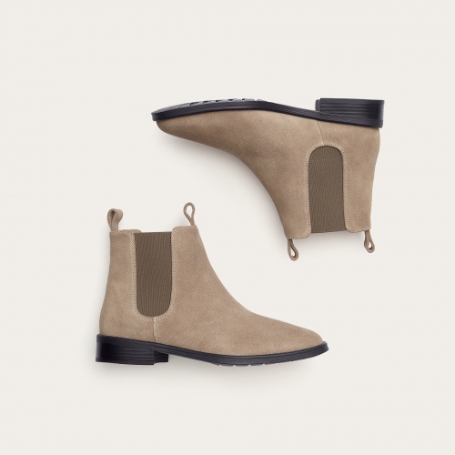 Negew Chelsea Boots, grey velvet | Balagan Studio