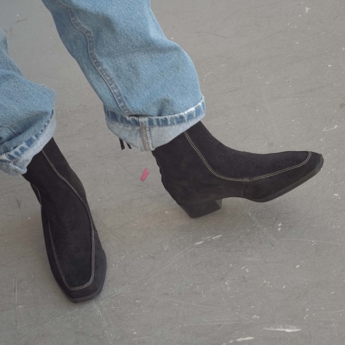 Rachela Boots, black velvet | Balagan Studio