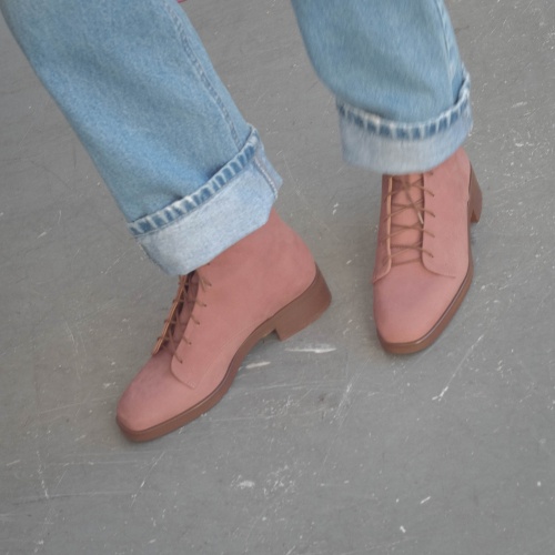 Tzava Boots, dusty rose nubuck | Balagan Studio