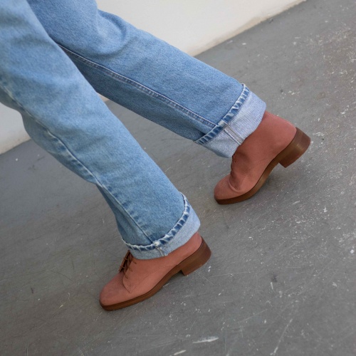 Tzava botki, brudny róż nubuk | Balagan Studio