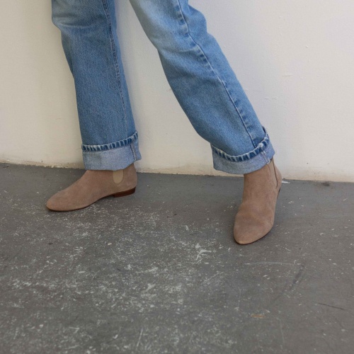 Parsa Chelsea Boots, grey velvet | Balagan Studio