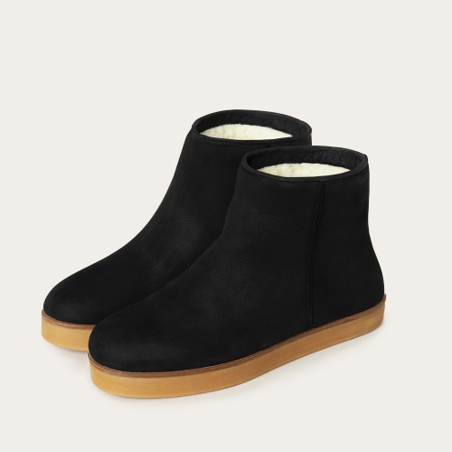 Sheleg botki, czarny nubuk | Balagan Studio