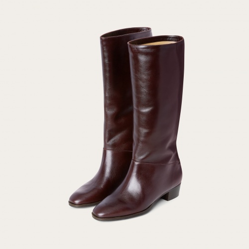 Martha High Boots, mahogany | Balagan Studio