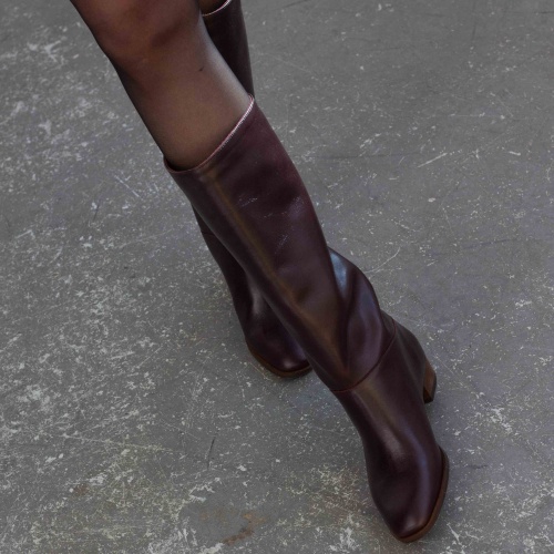 Martha High Boots, mahogany | Balagan Studio