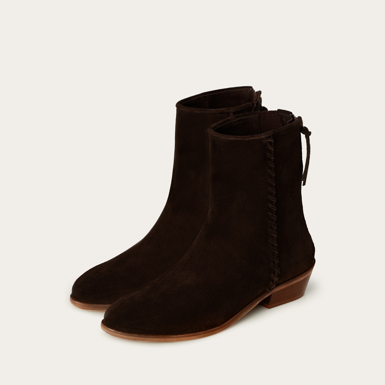  Rikma Boots, dark chocolate velvet-2 