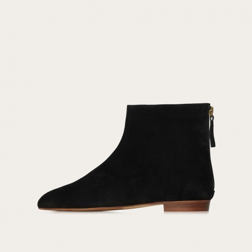 Ringo Boots Flat, black velvet