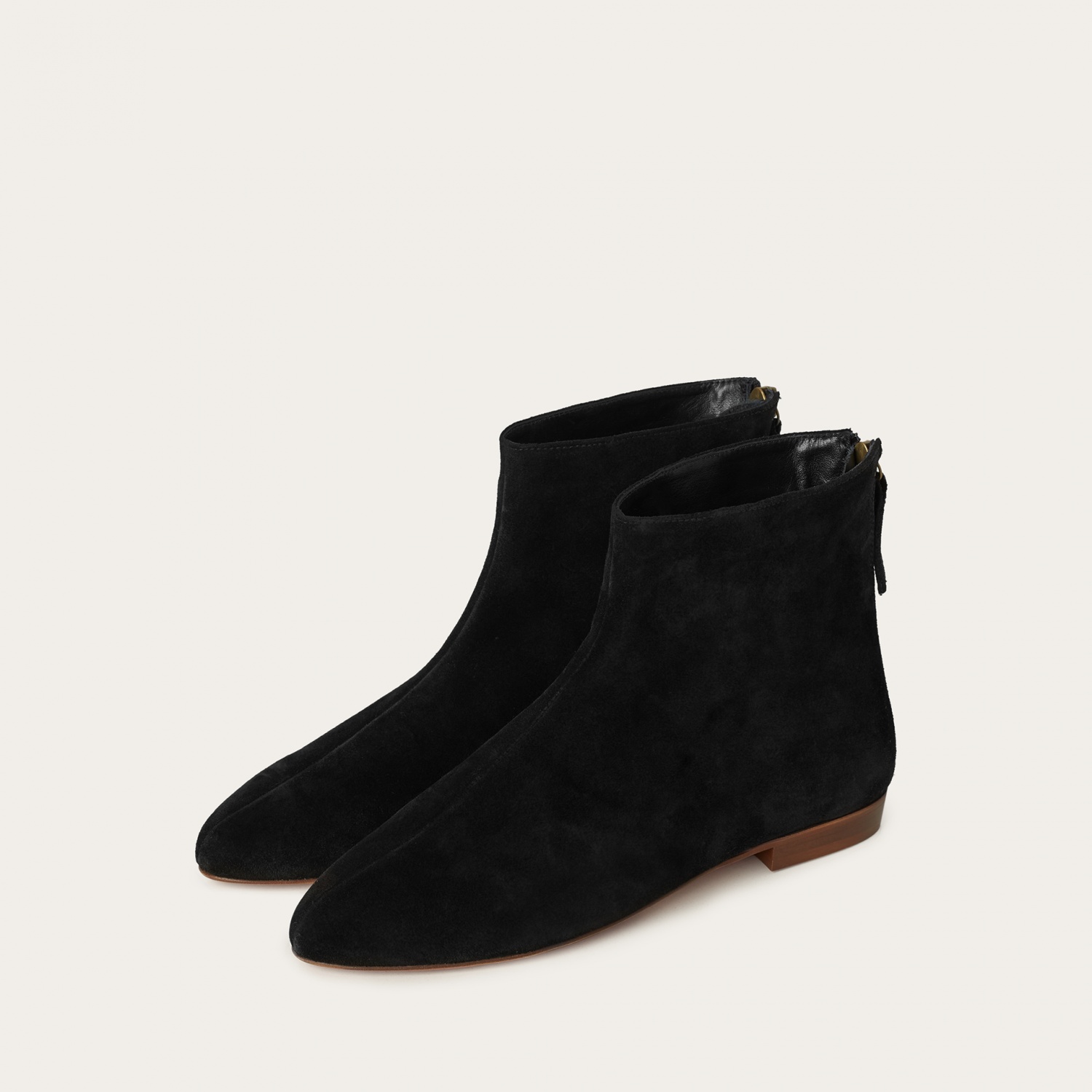  Ringo Boots Flat, black velvet-3 